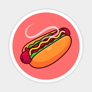 Delicious Hot Dog Magnet